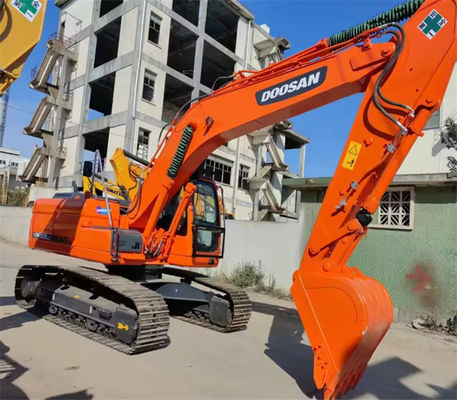 Pomarańczowy użytkowy koparz kołowy DX225LC Doosan Backhoe użytkowy koparz