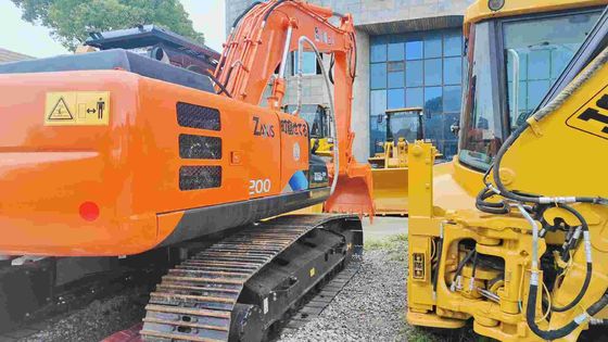 W dobrym stanie 19400KG Orange używany Hitachi Excavator Zx200 z 3,4/5,5km/h Prędkością chodzenia