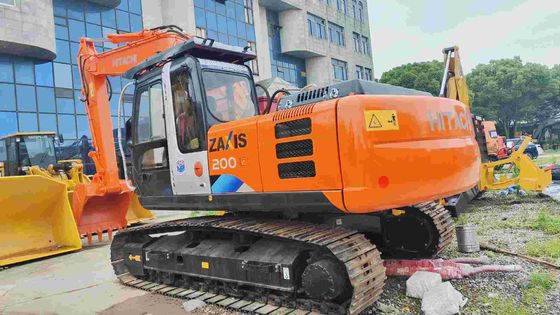 Dobry stan 19400KG Orange używany Hitachi Excavator Zx200 z silnikiem ISUZU AA-6BGIT