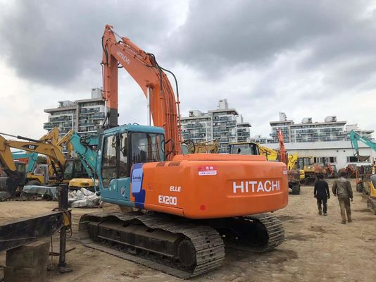 W dobrym stanie używany 19400KG Orange Hitachi Excavator Zx200 z silnikiem ISUZU AA-6BGIT