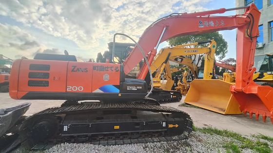 Pomarańczowy W dobrym stanie 19400KG Używany Ekskawator Hitachi Zx200 o mocy 109.6kw