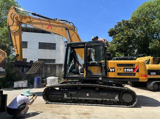 Używana koparka gąsienicowa Sany SY215C z napędem hydraulicznym w doskonałym stanie, w cenie fabrycznej
