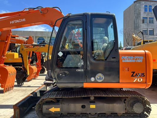Stosowany HITACHI ZX70 Mini Japoński Ekskawator 7 Ton Zaxis 70 z silnikiem Isuzu Crawler Typ ruchomy