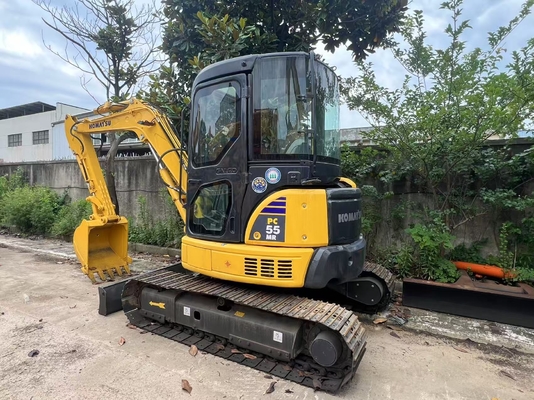 Używana oryginalna mini koparka 5,5 tony do Komatsu PC55 Small Excavator Japonia z kluczowymi komponentami: silnik, pompa