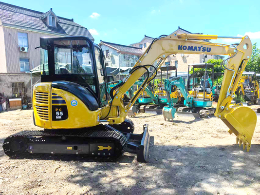 2022 używany Komatsu PC55 mini grabarz, 5,5 tony. Zero swing ogona.